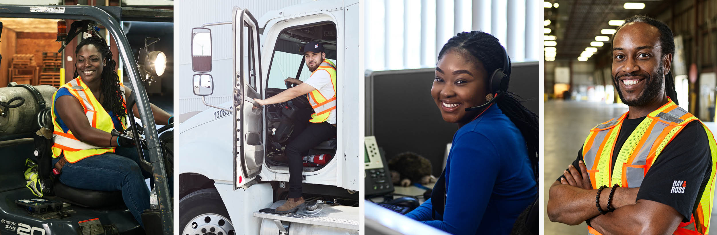 People from diverse backgrounds working in great roles