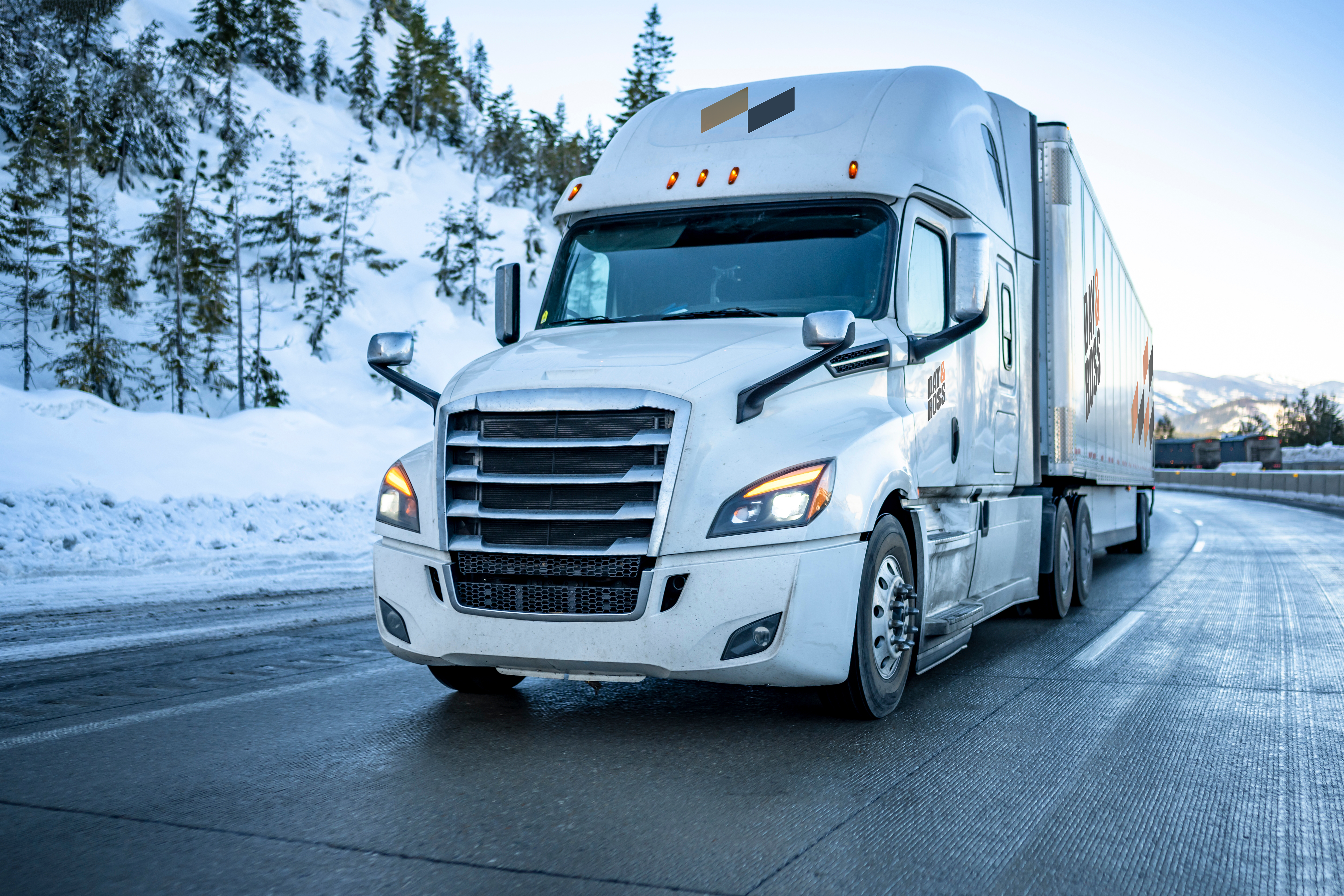 LTL protect from freezing winter road