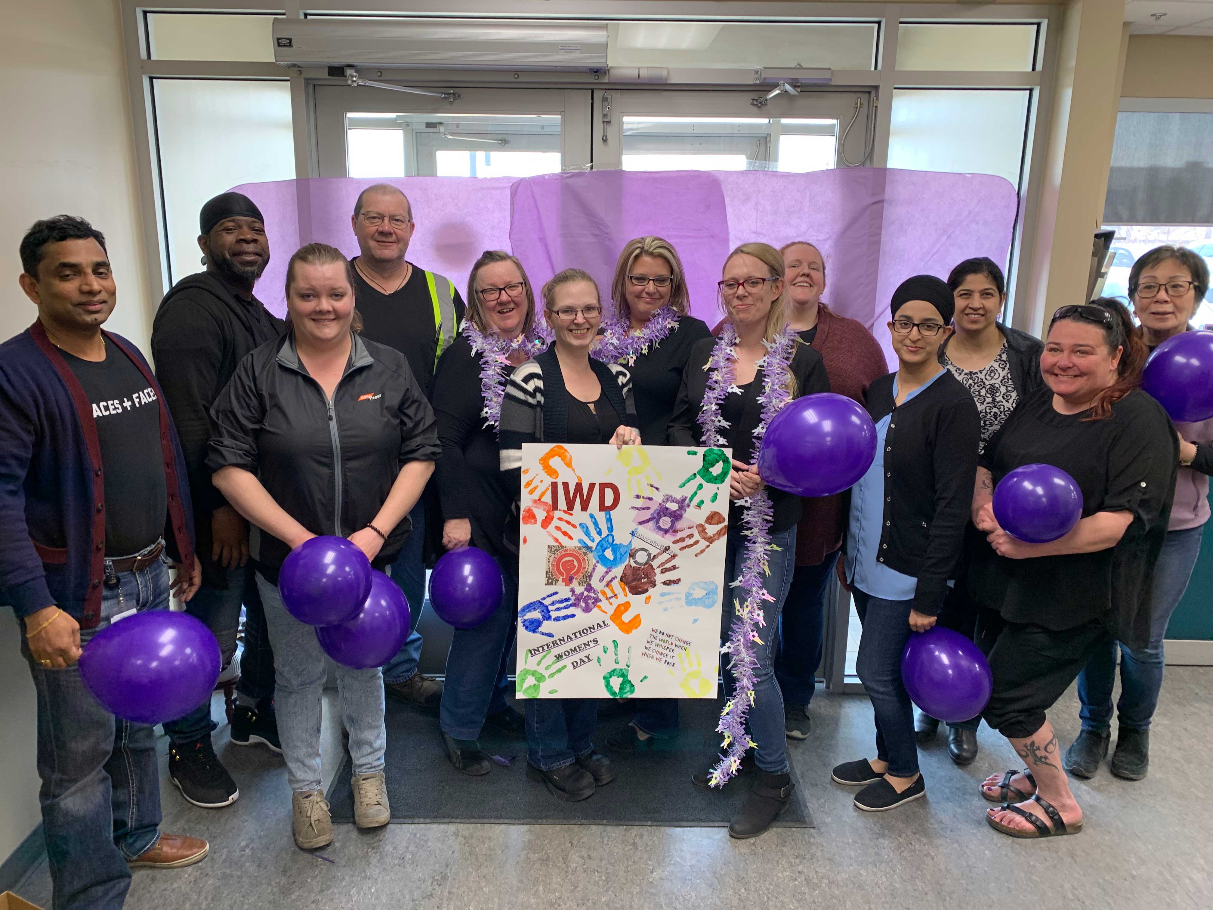 Employees celebrating women's day