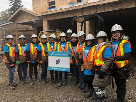 employees doing community work